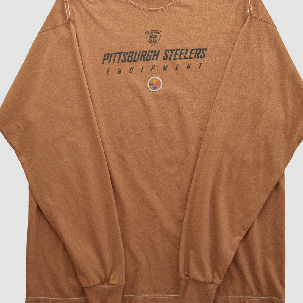 Pittsburgh Steelers Reebok 2000s Long Sleeve T-shirt - Clay Vintage - Fanatics