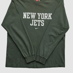 New York Jets 2000s Long Sleeve T-shirt - Green Vintage - Fanatics