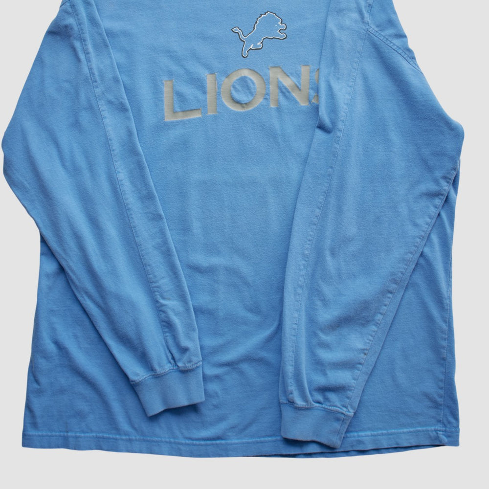 Detroit Lions NFL 2000s Long Sleeve T-shirt - Light Blue Vintage - Fanatics