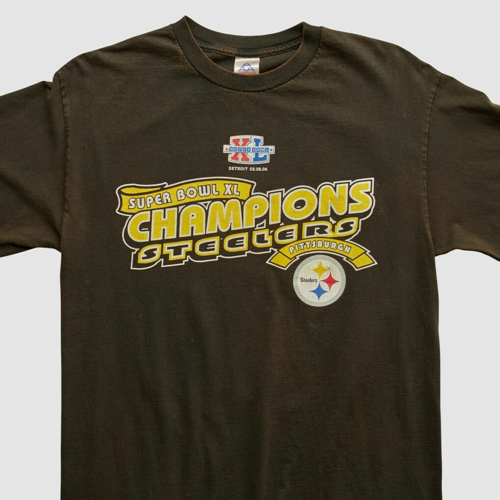 Pittsburgh Steelers Alstyle 2006 Long Sleeve T-shirt - Brown Vintage - Fanatics