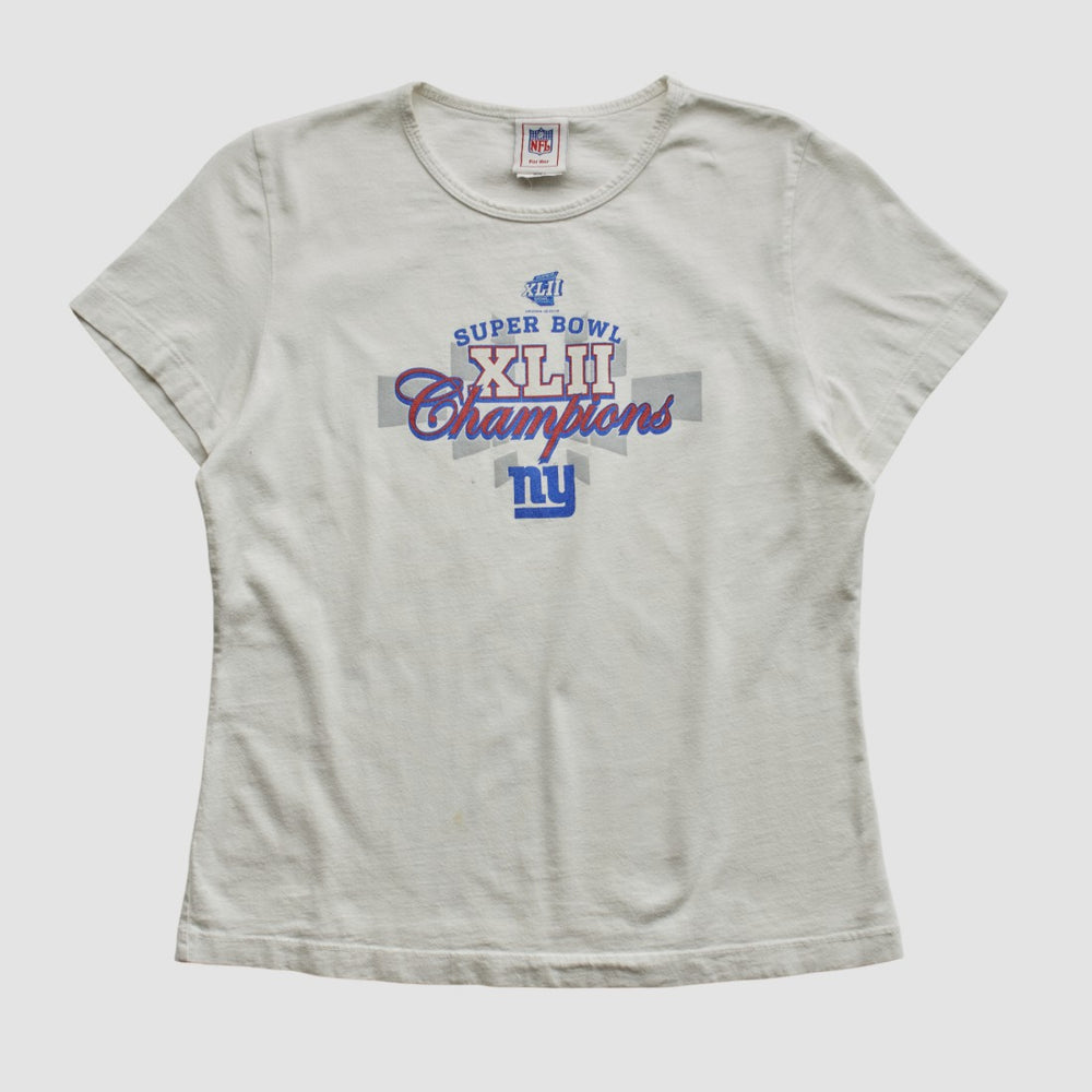 Super Bowl XLII NFL 2008 T-shirt - White Vintage - Fanatics