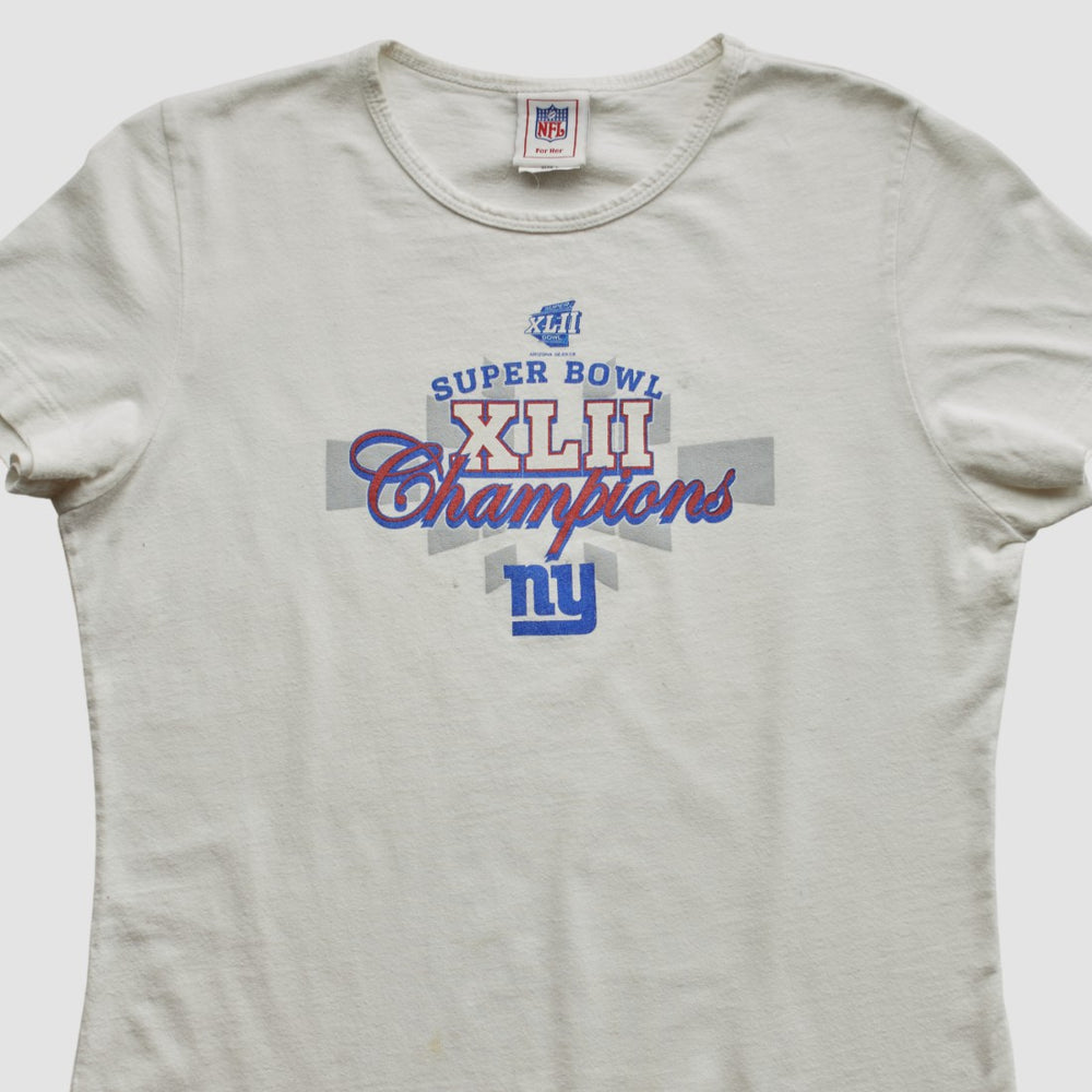 Super Bowl XLII NFL 2008 T-shirt - White Vintage - Fanatics