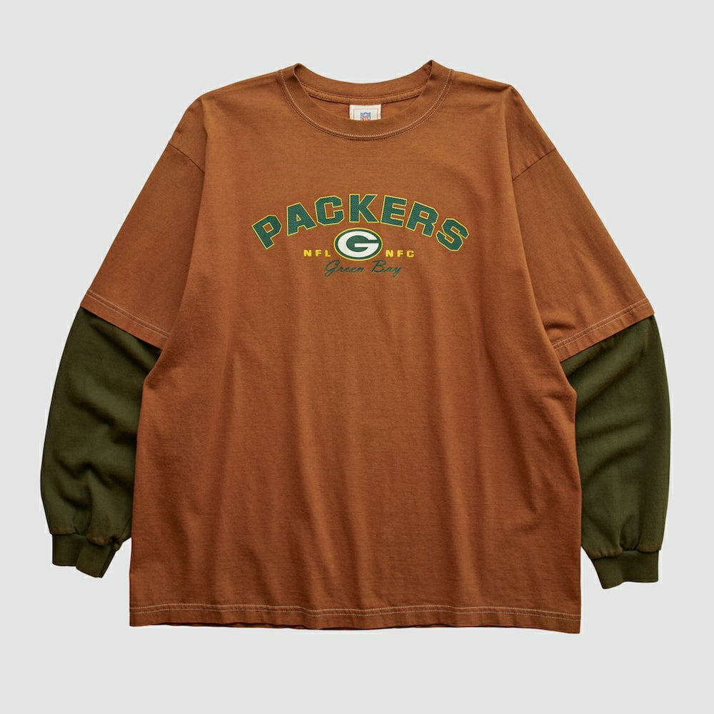 Green Bay Packers NFL 2000s Long Sleeve T-shirt - Clay Vintage - Fanatics