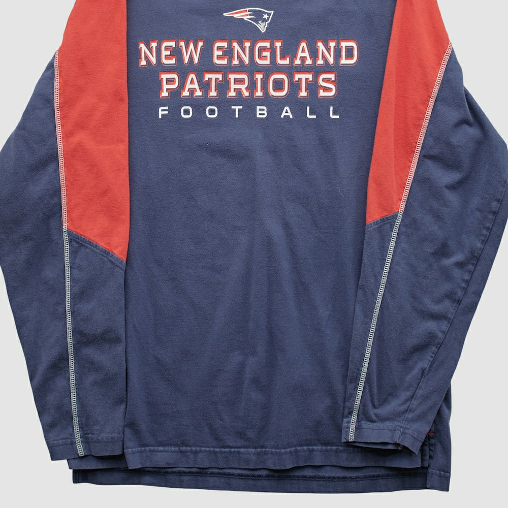 New England Patriots NFL 2000s Long Sleeve T-shirt - Navy Vintage - Fanatics