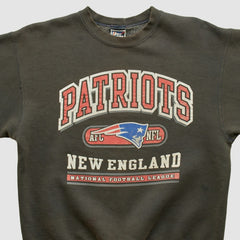 New England Patriots Pro Player 90s Pullover Sweatshirt - Charcoal Vintage - Fanatics