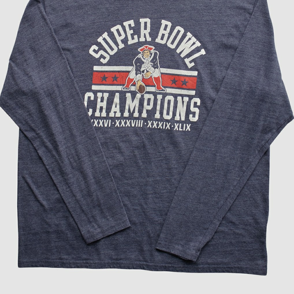 New England Patriots NFL Pro Line 2015 Long Sleeve T-shirt - Navy Vintage - Fanatics
