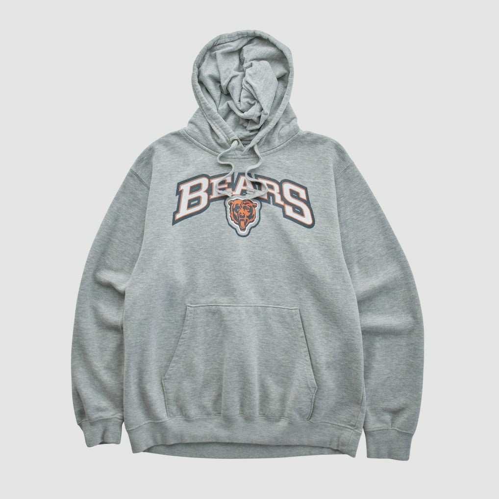 Chicago Bears 2010s Hooded Pullover Sweatshirt - Heather Gray Vintage - Fanatics