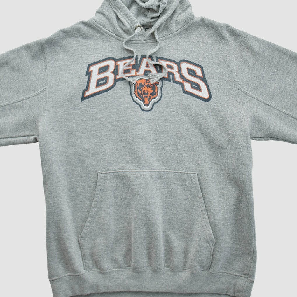 Chicago Bears 2010s Hooded Pullover Sweatshirt - Heather Gray Vintage - Fanatics