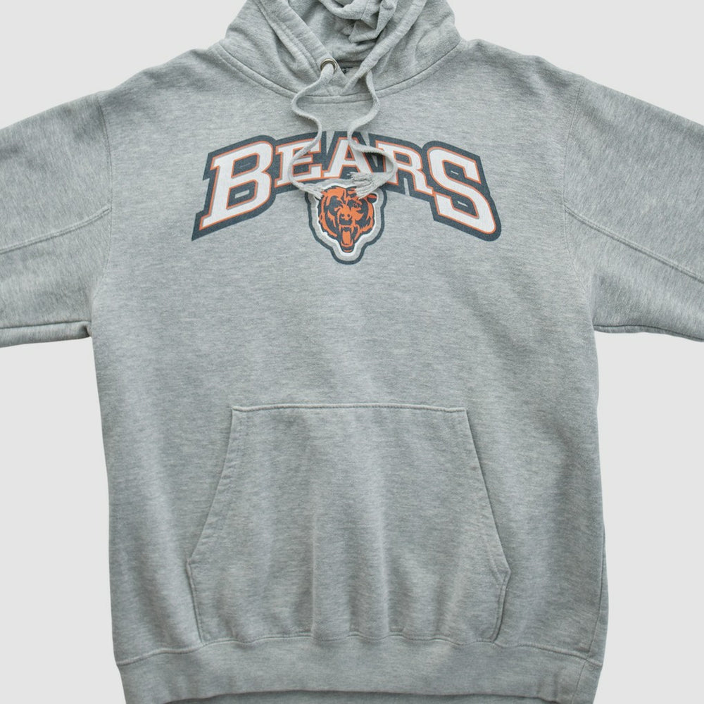 Chicago Bears 2010s Hooded Pullover Sweatshirt - Heather Gray Vintage - Fanatics
