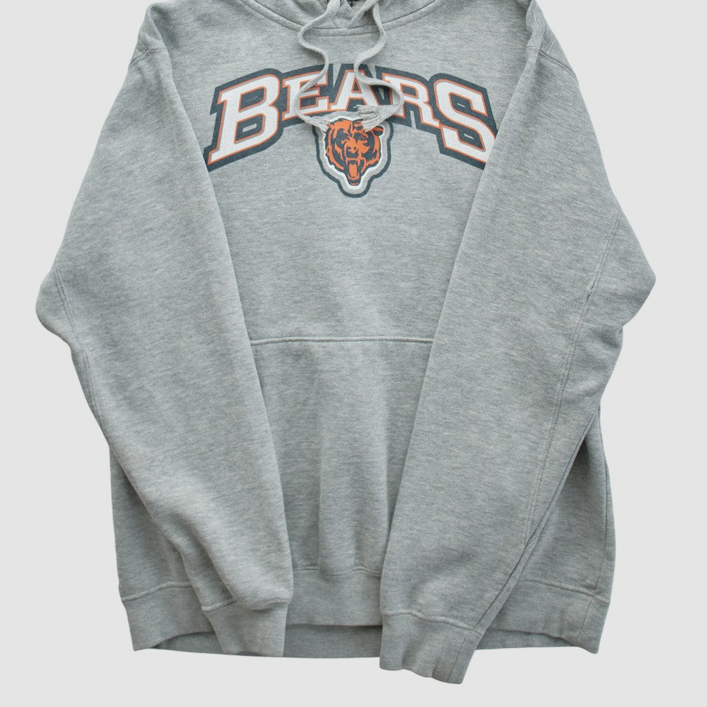 Chicago Bears 2010s Hooded Pullover Sweatshirt - Heather Gray Vintage - Fanatics