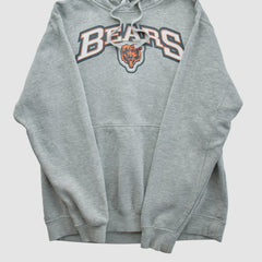 Chicago Bears 2010s Hooded Pullover Sweatshirt - Heather Gray Vintage - Fanatics