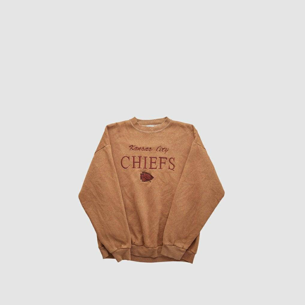 Kansas City Chiefs Logo 7 90s Pullover Sweatshirt - Clay Vintage - Fanatics