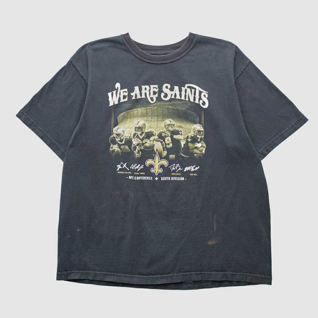 New Orleans Saints Reebok 2000s T-shirt - Black Vintage - Fanatics