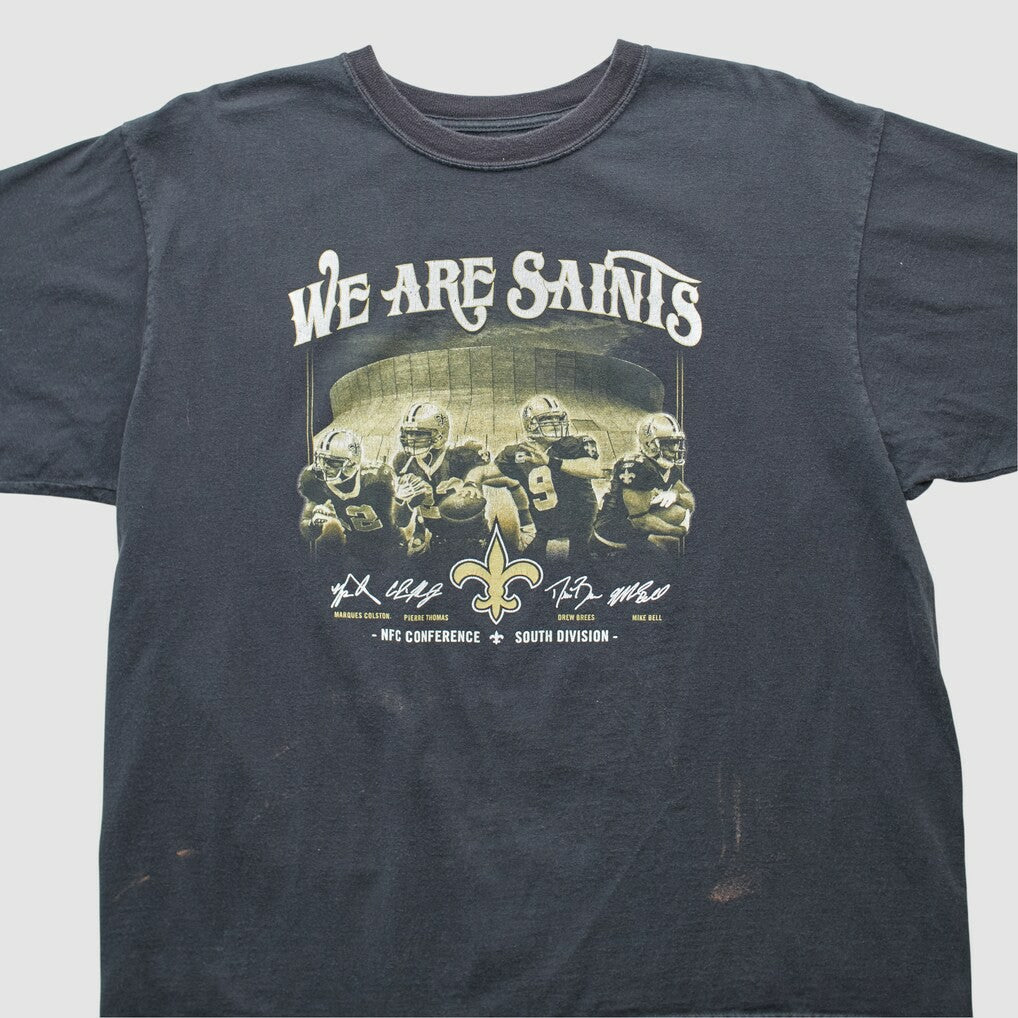 New Orleans Saints Reebok 2000s T-shirt - Black Vintage - Fanatics