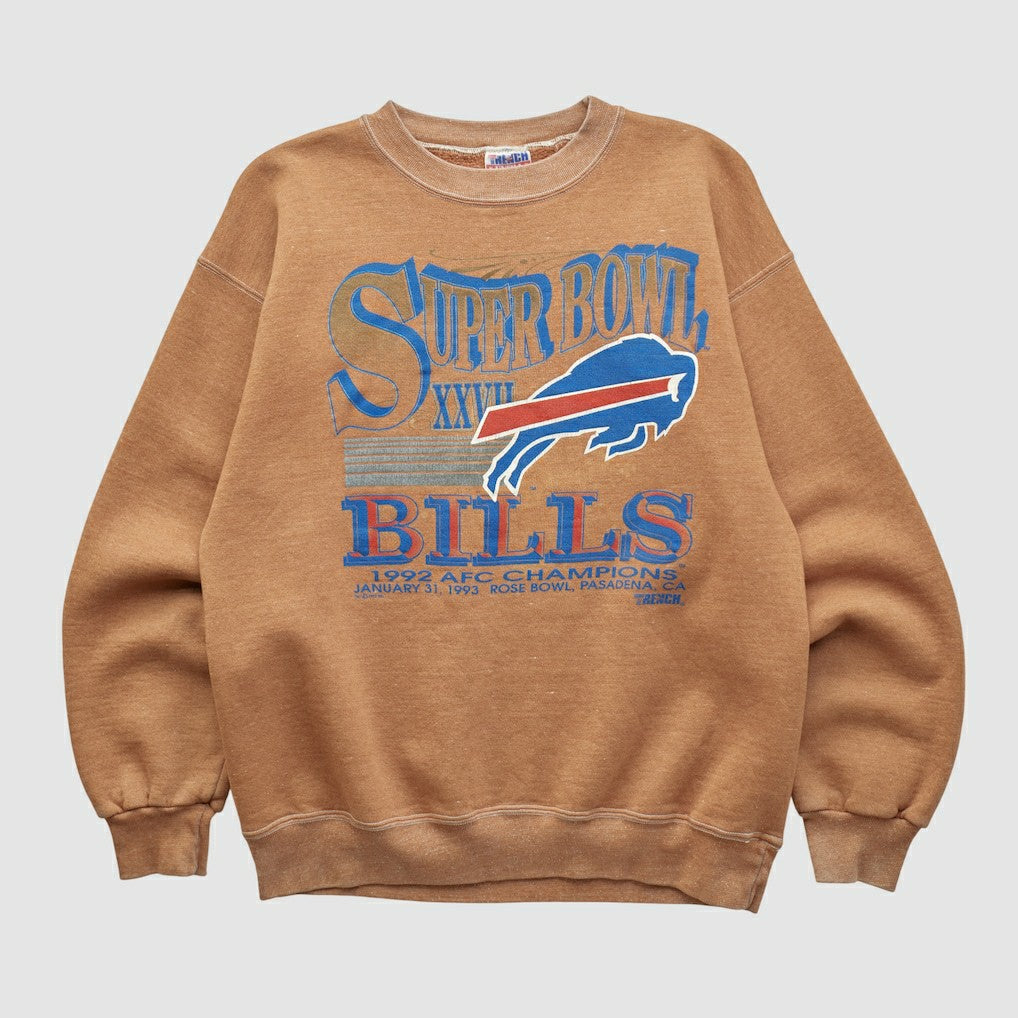 Super Bowl XXVII Trench 1992 Pullover Sweatshirt - Clay Vintage - Fanatics