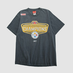 Pittsburgh Steelers Reebok 2002 T-shirt - Black Vintage - Fanatics