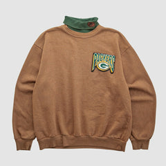 Green Bay Packers Majestic 90s Pullover Sweatshirt - Clay Vintage - Fanatics