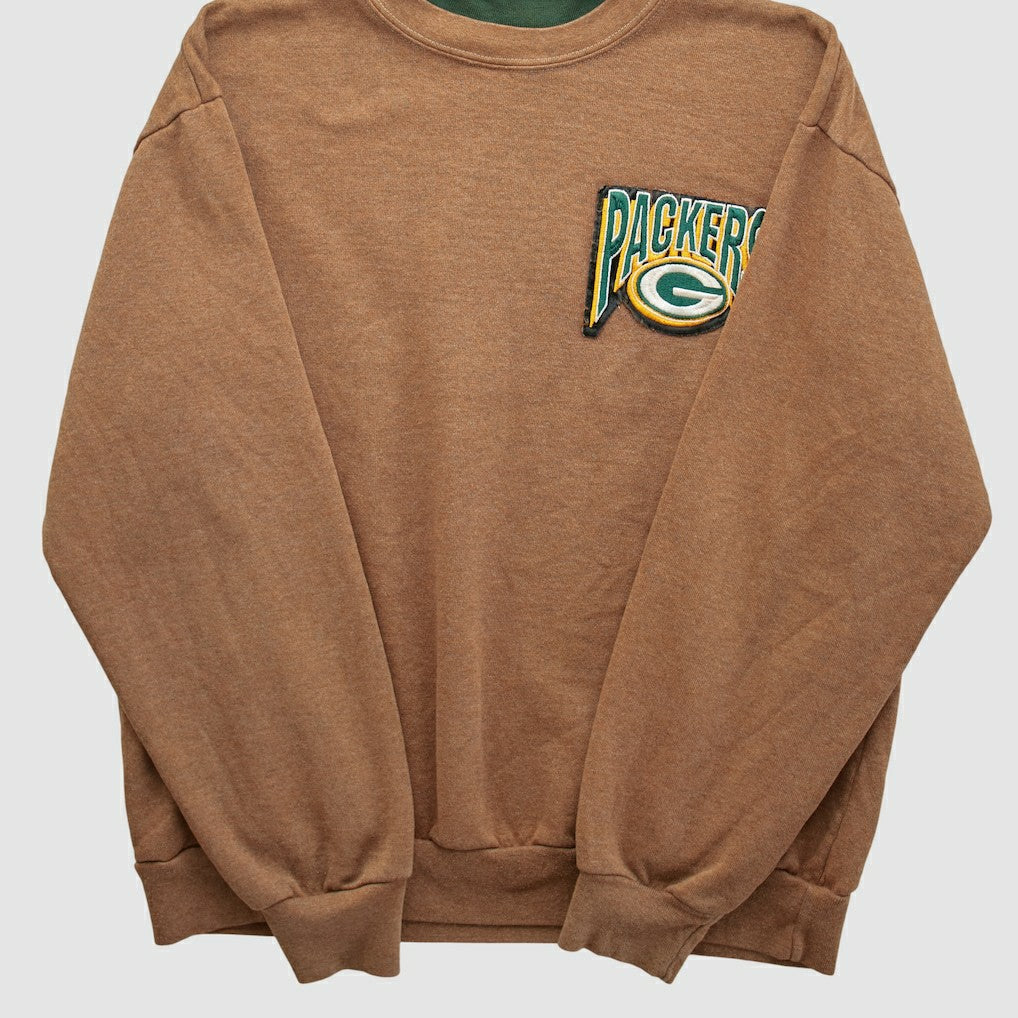 Green Bay Packers Majestic 90s Pullover Sweatshirt - Clay Vintage - Fanatics