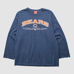 Chicago Bears NFL 2000s Long Sleeve T-shirt - Navy Vintage - Fanatics