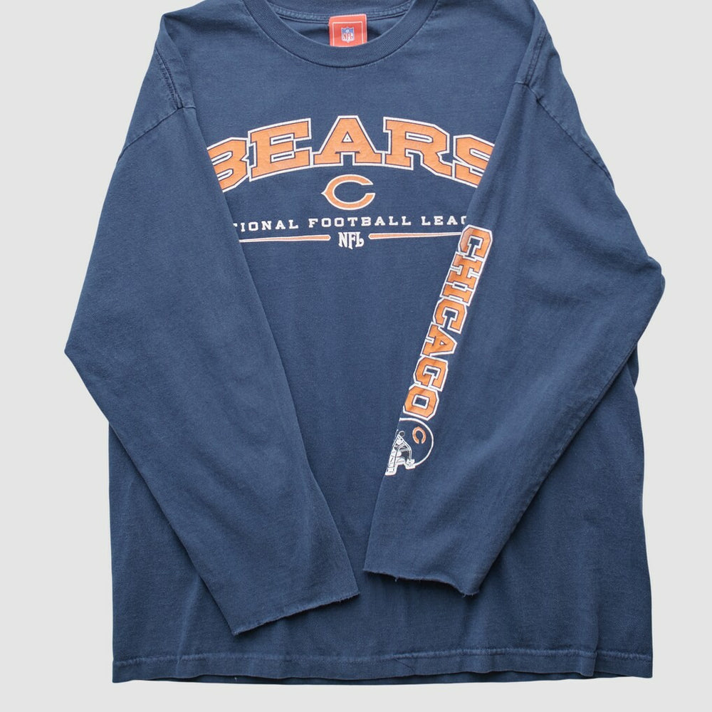Chicago Bears NFL 2000s Long Sleeve T-shirt - Navy Vintage - Fanatics