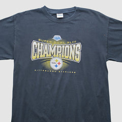 Pittsburgh Steelers Gildan 2009 T-shirt - Black Vintage - Fanatics