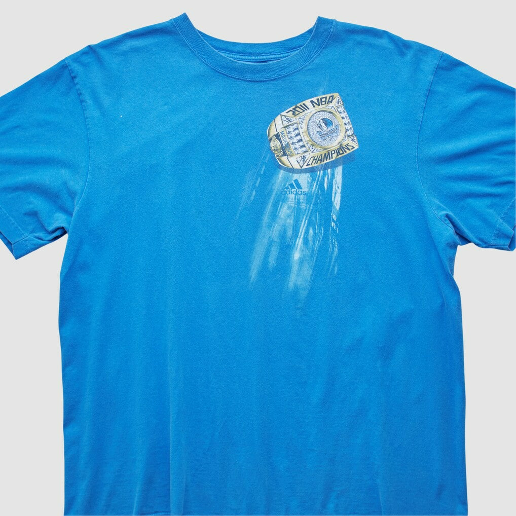 Adidas Dallas Mavericks 2011 T-shirt Blue Vintage