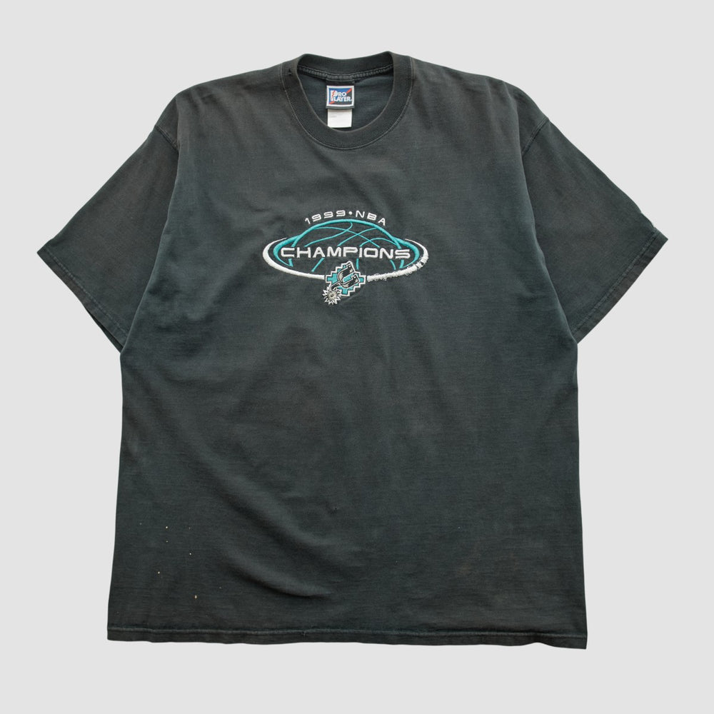 Vintage San Antonio Spurs Pro Player 1999 T-shirt Black