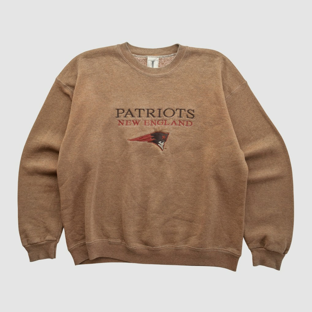 New England Patriots Jostens 90s Pullover Sweatshirt - Clay Vintage - Fanatics
