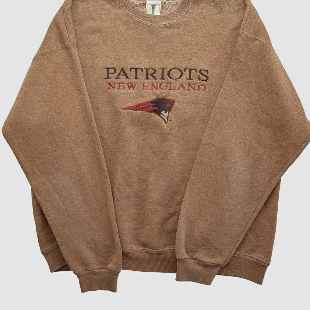 New England Patriots Jostens 90s Pullover Sweatshirt - Clay Vintage - Fanatics
