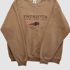 New England Patriots Jostens 90s Pullover Sweatshirt - Clay Vintage - Fanatics