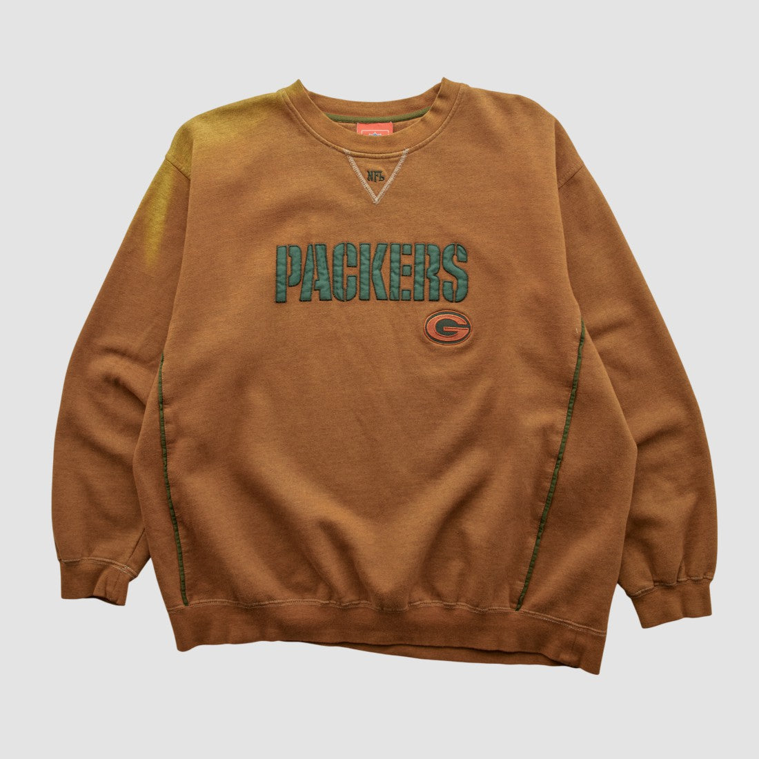 Green Bay Packers NFL 2000s Pullover Sweatshirt - Brown Vintage - Fanatics