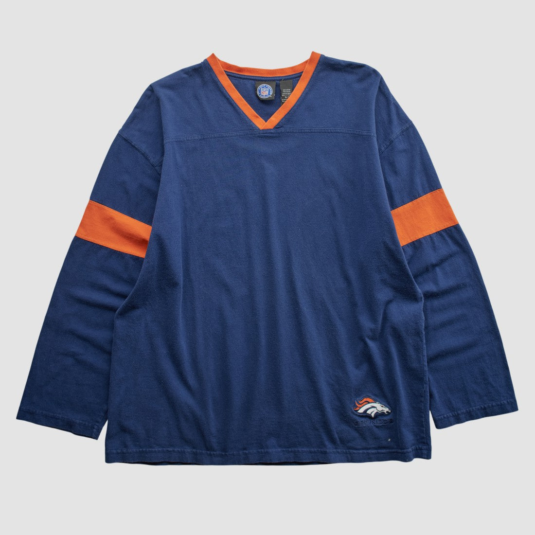 Denver Broncos NFL 2000s Long Sleeve T-shirt - Navy Vintage - Fanatics