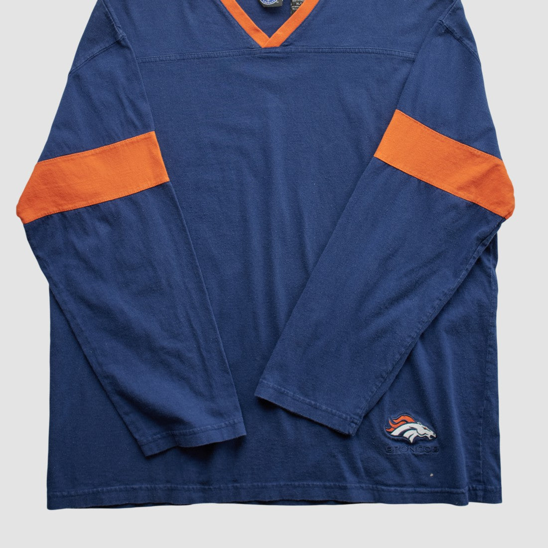 Denver Broncos NFL 2000s Long Sleeve T-shirt - Navy Vintage - Fanatics