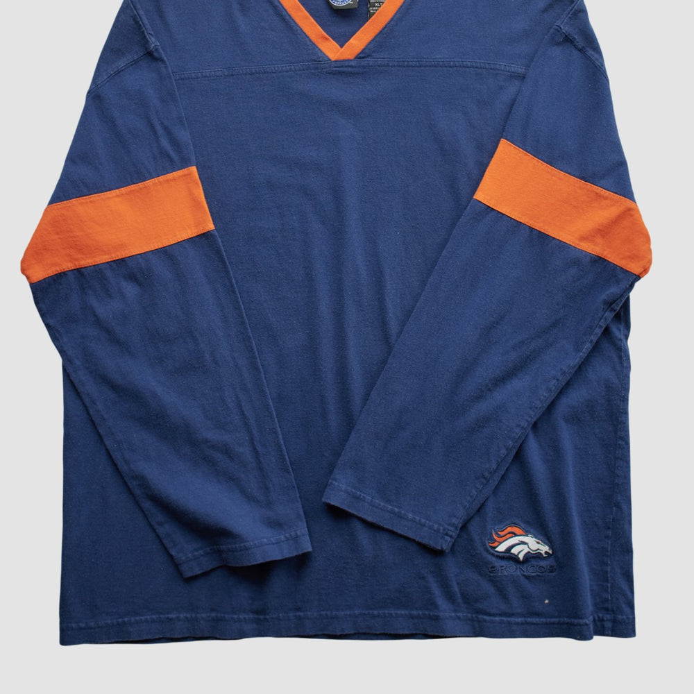 Denver Broncos NFL 2000s Long Sleeve T-shirt - Navy Vintage - Fanatics