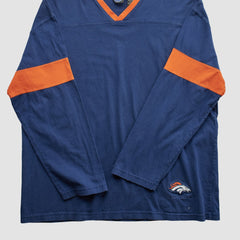 Denver Broncos NFL 2000s Long Sleeve T-shirt - Navy Vintage - Fanatics