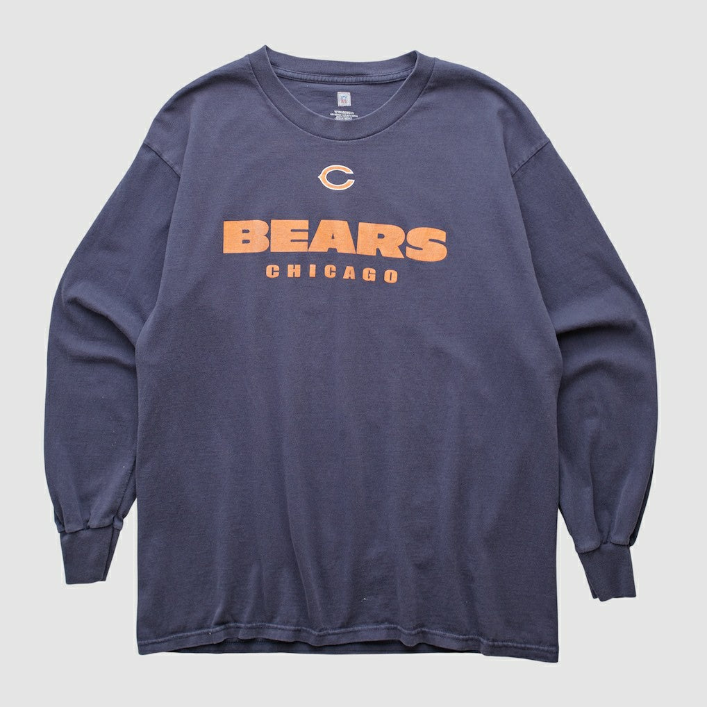 Chicago Bears NFL 2000s Long Sleeve T-shirt - Navy Vintage - Fanatics