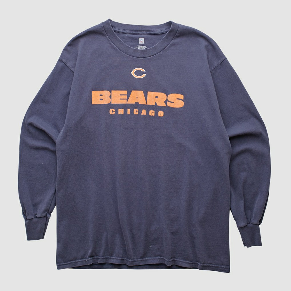 Chicago Bears NFL 2000s Long Sleeve T-shirt - Navy Vintage - Fanatics