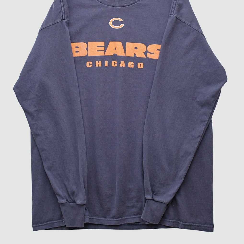 Chicago Bears NFL 2000s Long Sleeve T-shirt - Navy Vintage - Fanatics