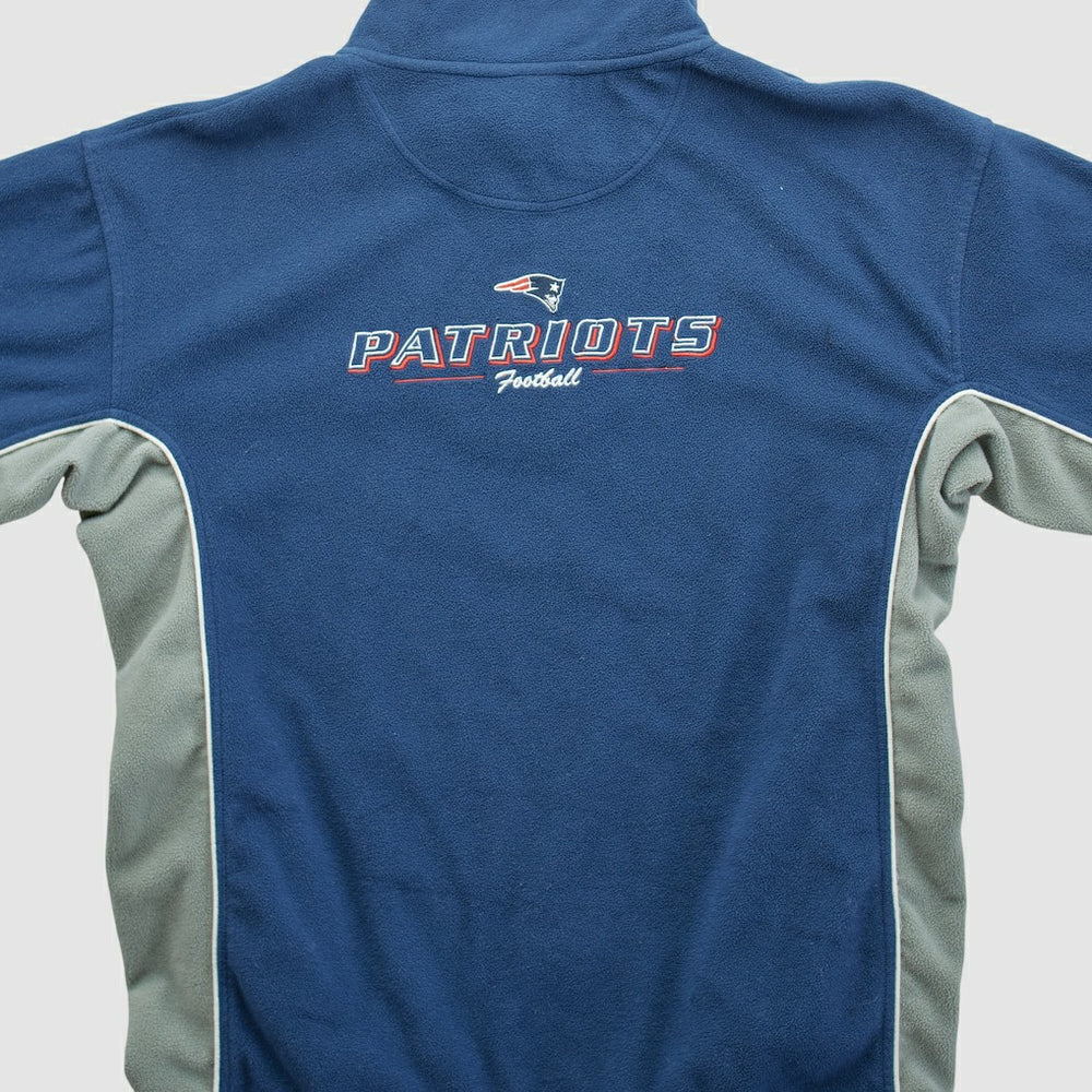 New England Patriots NFL 2000s 1/4 Zip Sweatshirt - Navy Vintage - Fanatics