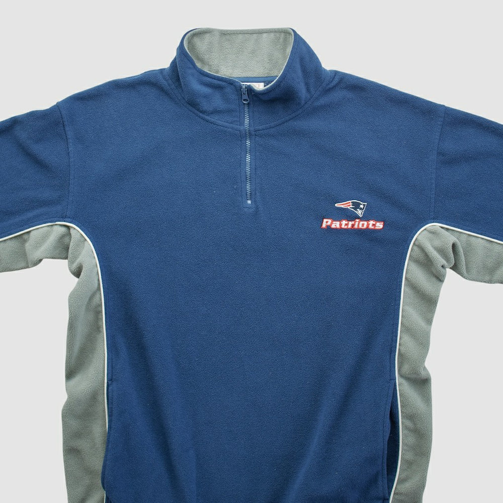 New England Patriots NFL 2000s 1/4 Zip Sweatshirt - Navy Vintage - Fanatics