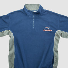 New England Patriots NFL 2000s 1/4 Zip Sweatshirt - Navy Vintage - Fanatics