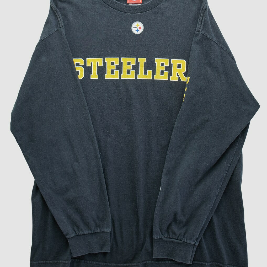 Pittsburgh Steelers NFL 2000s Long Sleeve T-shirt - Black Vintage - Fanatics