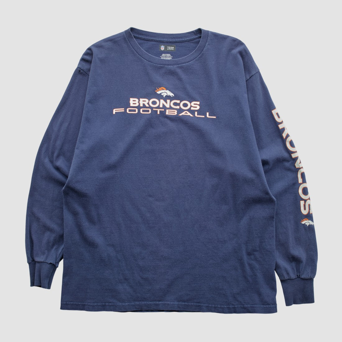 Denver Broncos NFL 2010s Long Sleeve T-shirt - Navy Vintage - Fanatics