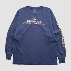 Denver Broncos NFL 2010s Long Sleeve T-shirt - Navy Vintage - Fanatics