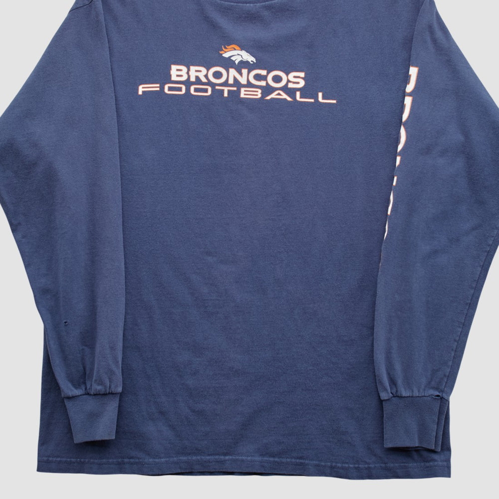 Denver Broncos NFL 2010s Long Sleeve T-shirt - Navy Vintage - Fanatics