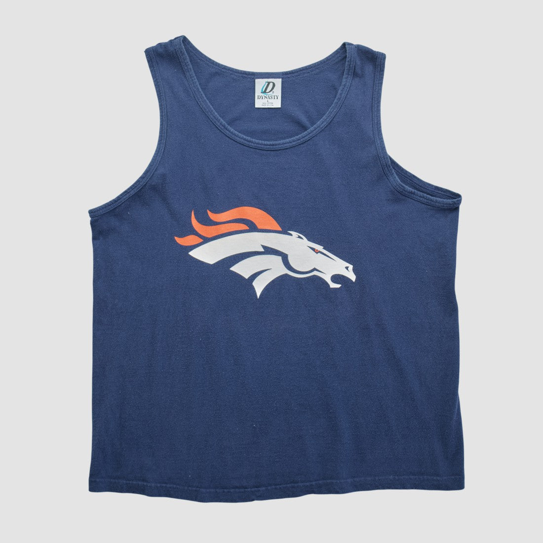 Denver Broncos Dynasty 90s Tank - Navy Vintage - Fanatics