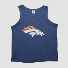 Denver Broncos Dynasty 90s Tank - Navy Vintage - Fanatics