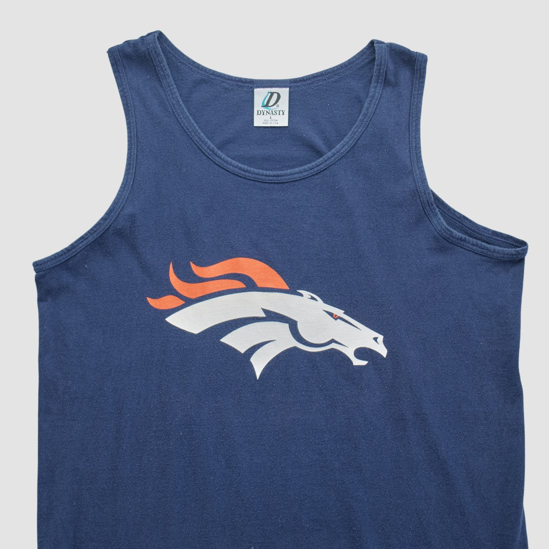 Denver Broncos Dynasty 90s Tank - Navy Vintage - Fanatics