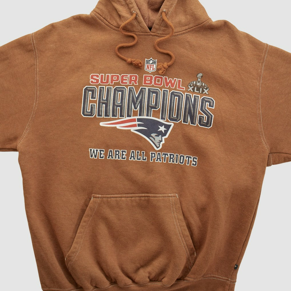 Super Bowl XLIX Pennant Sportswear 2015 Hooded Pullover Sweatshirt - Clay Vintage - Fanatics