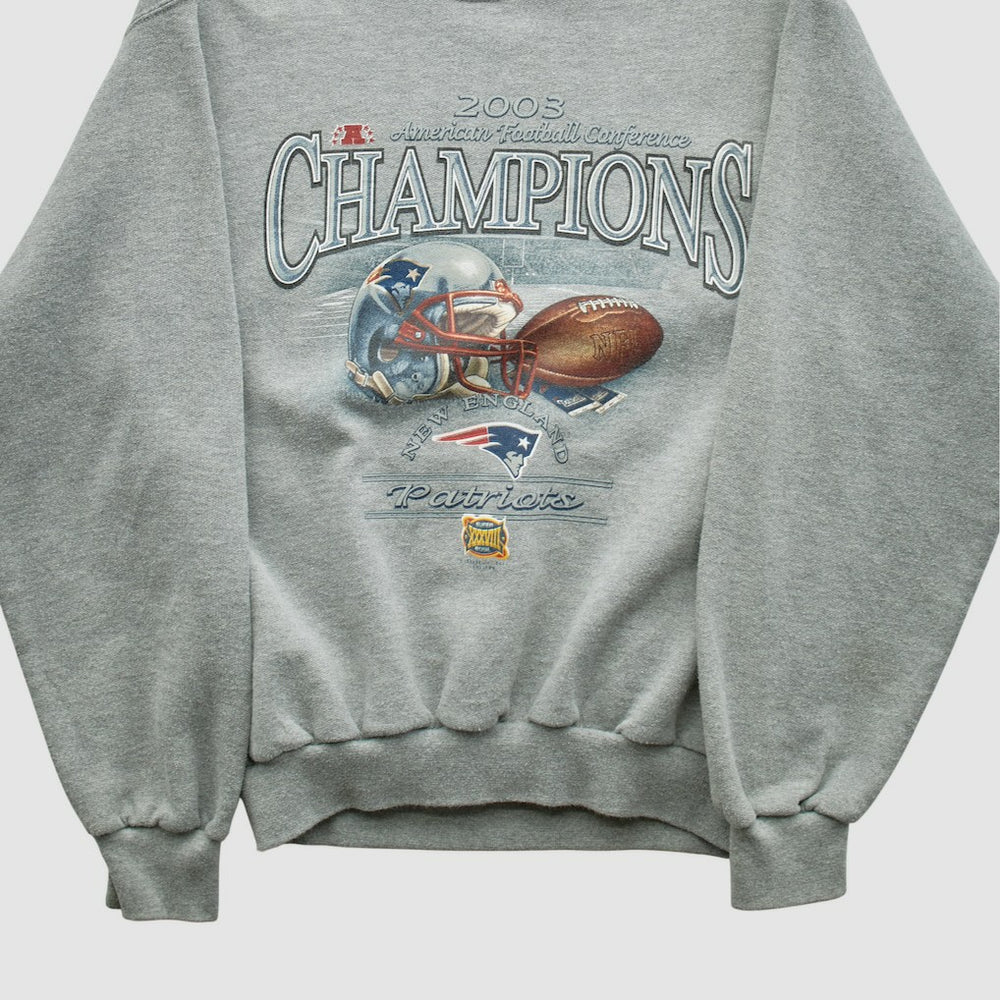 American Football Conference Jerzees 2003 Pullover Sweatshirt - Dark Heather Gray Vintage - Fanatics